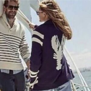 J. Crew Lobster Cardigan Knit Jacket NEW  Size XS RARE